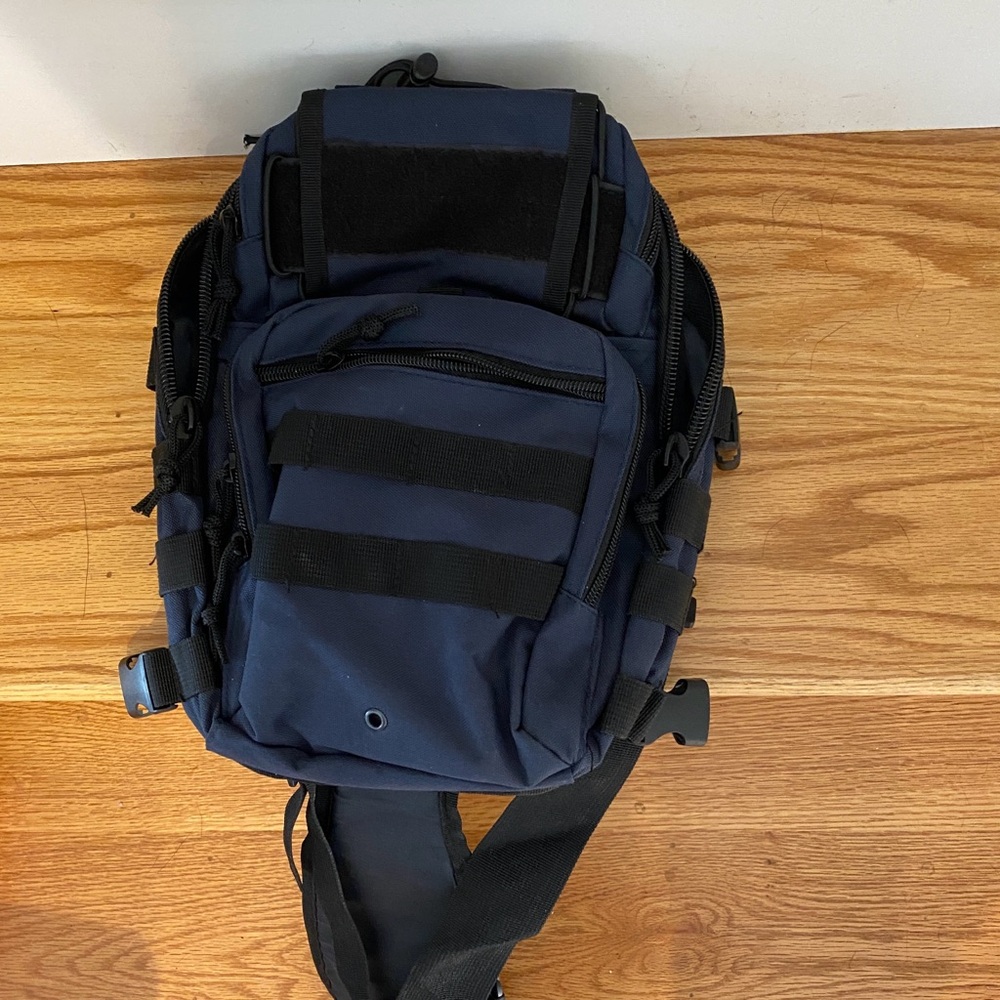 Navy Tactical Sling Bag for Men - Compact Everyday Carry